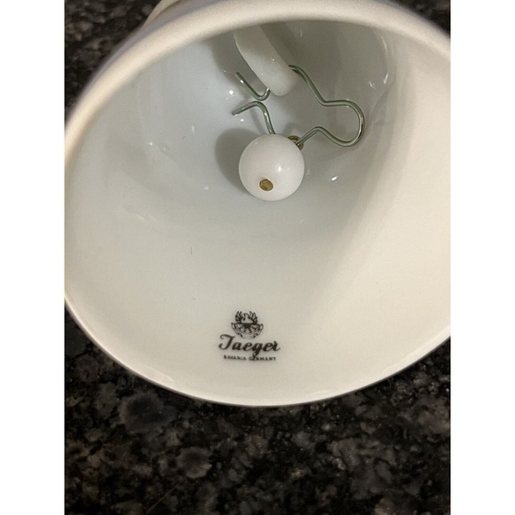 Vintage Small Jaeger Porcelain “Forget Me Not” Bell Bavaria Germany - Picture 6 of 6